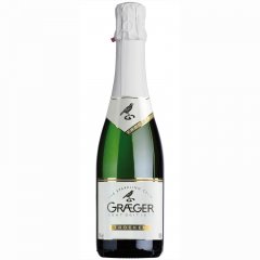 Graeger Sekt Trocken 0,375 l - Grundweine von h�chster Qualit�t sind die Basis f�r die Cuv�e trocken, ein werbestimmender Anteil deutscher Riesling ist ein Muss f�r den Top-Seller aus unserem Sekt-Sortiment, der fruchtig und harmo...