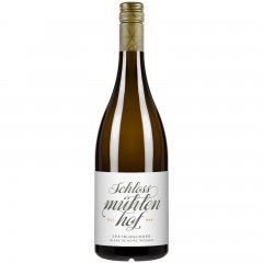 Weingut Schlossm�hlenhof Wahlheimer Schelmen Sp�tburgunder Blanc de Noir 0,75 l - Ein trockener, hochreifer, konzentrierter Pinot Blanc de Noir, typisches Brombeeraroma in Duft und Geschmack.