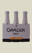 Graeger Sekt Trocken 0,2 l in 3er Cluster - Grundweine von h�chster Qualit�t sind die Basis f�r die Cuv�e trocken, ein werbestimmender Anteil deutscher Riesling ist ein Muss f�r den Top-Seller aus unserem Sektsortiment, der fruchtig und harmon...