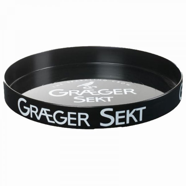 Graeger Sekt Tablett Schwarz